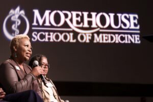 NAACFRC Annual Conference 2023 Dr. Bisa B Lewis and Jacqueline Mull discussion at Morehouse School of Medicine