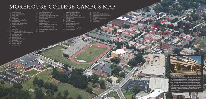 Morehouse College Campus map