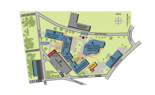 Morehouse College Campus map