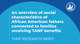 An overview of social characteristics of African American fathers connected to families receiving TANF benefits